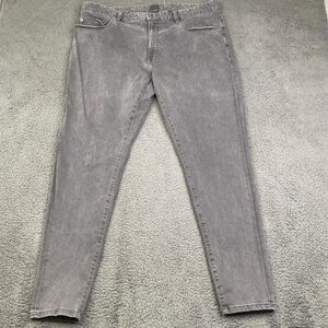 Dapper Boi Men's Jeans 40x31 Gray Slim Fit Straight Leg Preppy Classic Normcore